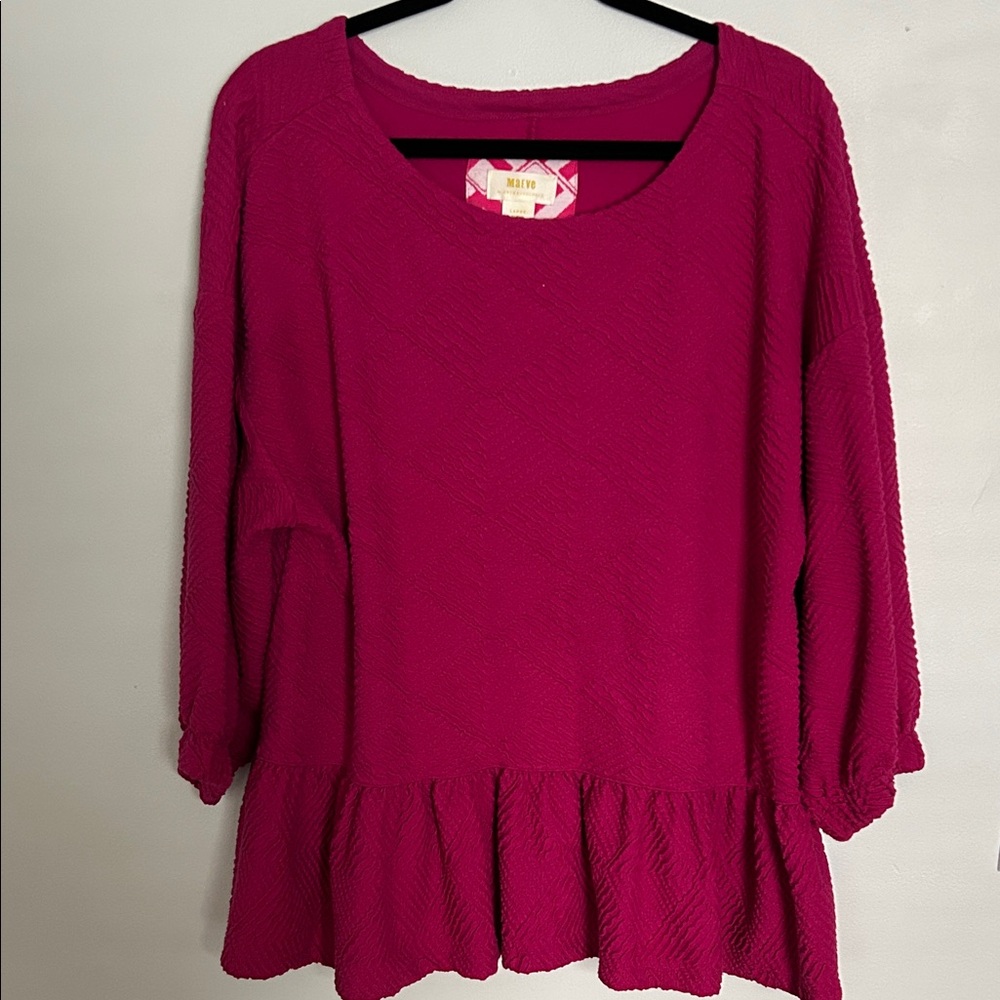 Anthropologie Pink Women's Top